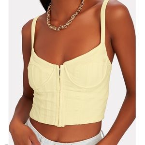 Jonathan simkhai Dee Corset crop top - size SMALL